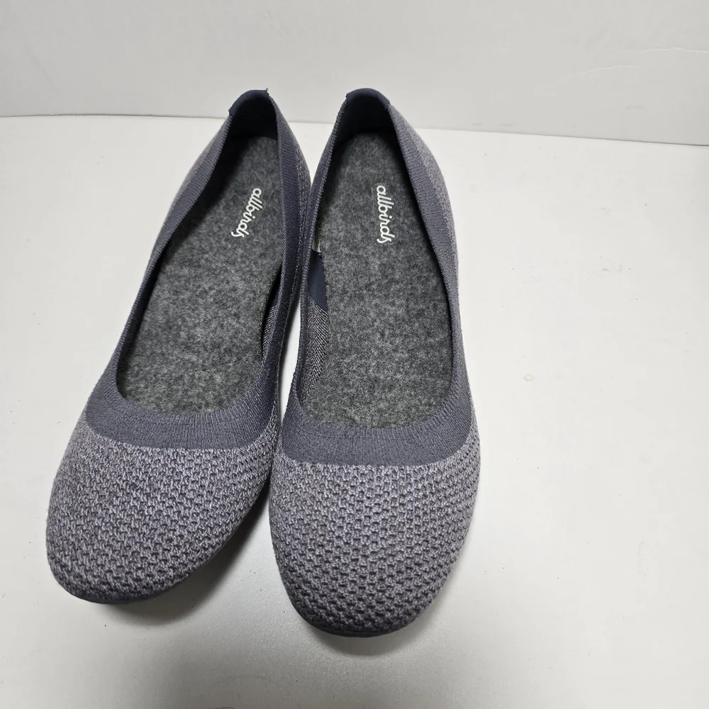 Allbirds Tree breezer knit ballet flats gray everyday slip-on size 10.5 - Picture 4 of 13